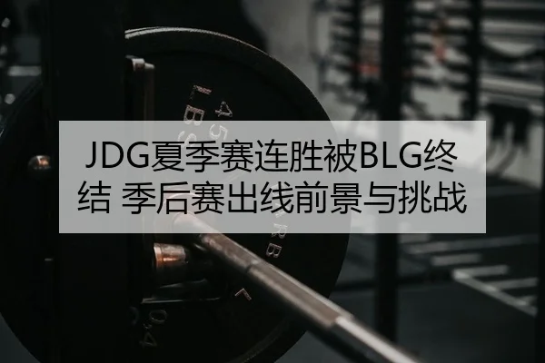 JDG夏季赛连胜被BLG终结 季后赛出线前景与挑战